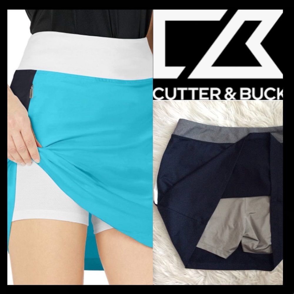 NWOT Cutter & Buck Colorblock Dry Tec Golf Skort - Picture 2 of 8